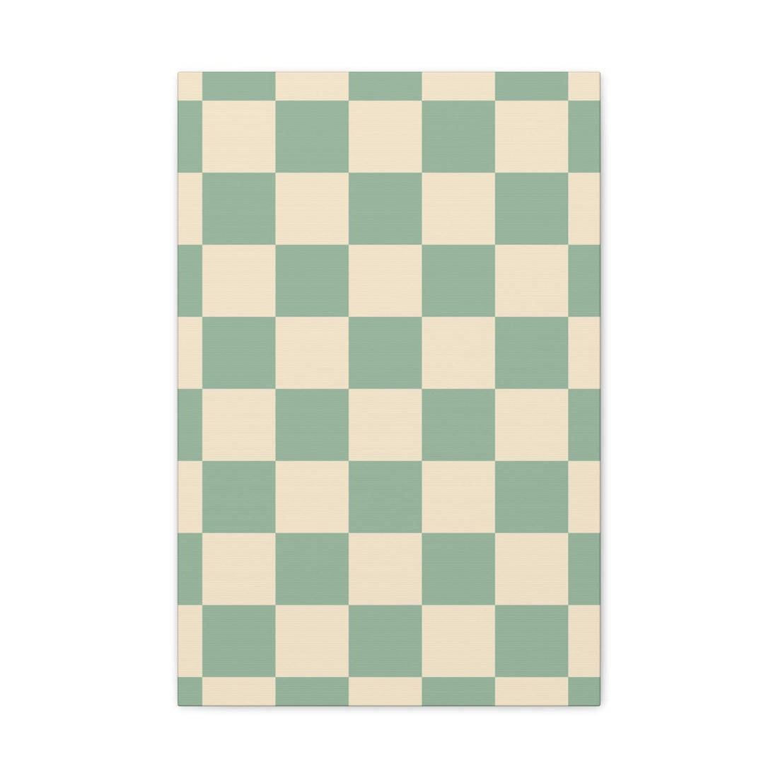 Mint Checkers Leinwandbild