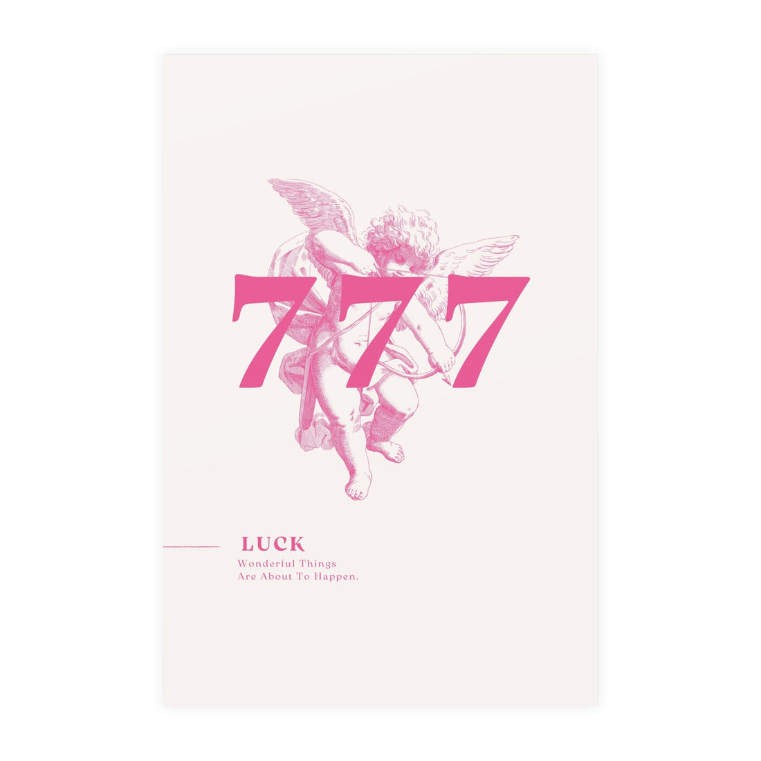 777 Pink Poster