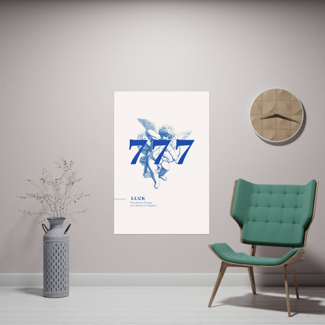 777 Blue Poster