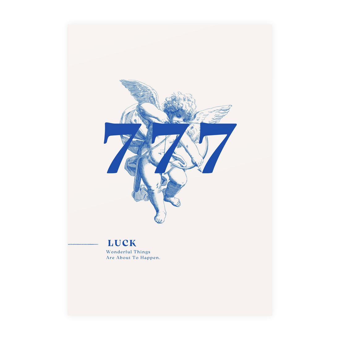 777 Blue Poster