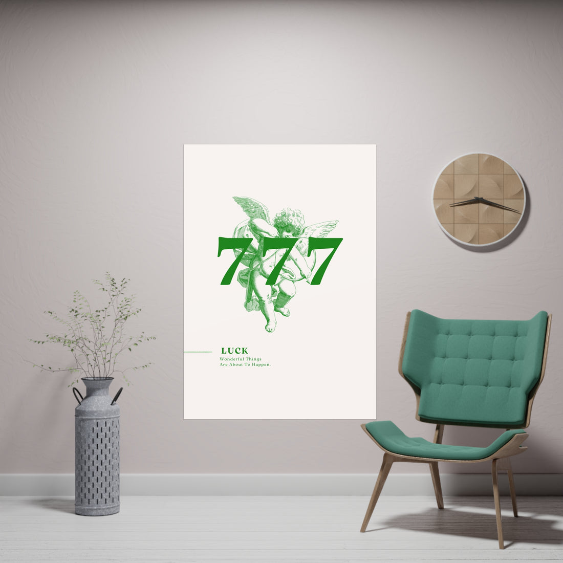 777 Green Poster