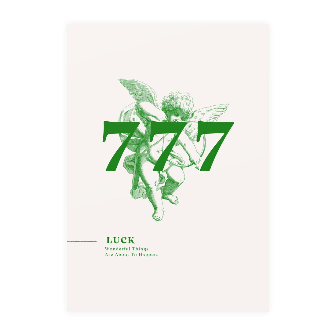 777 Green Poster