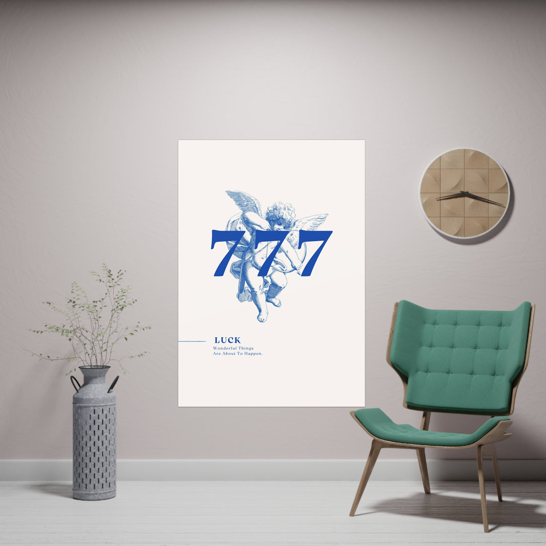 777 Blue Poster