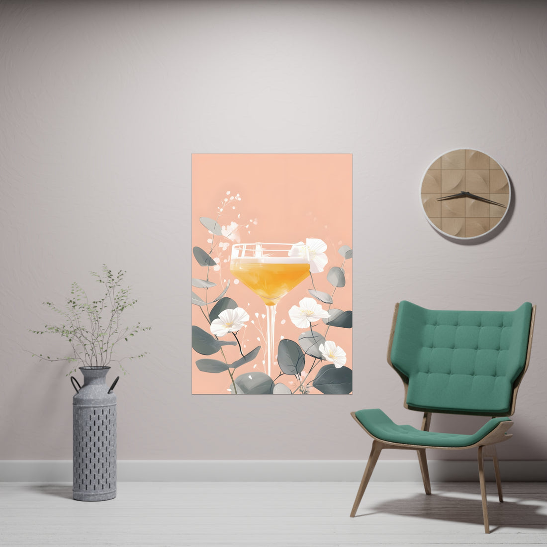 Floral Cocktail Poster