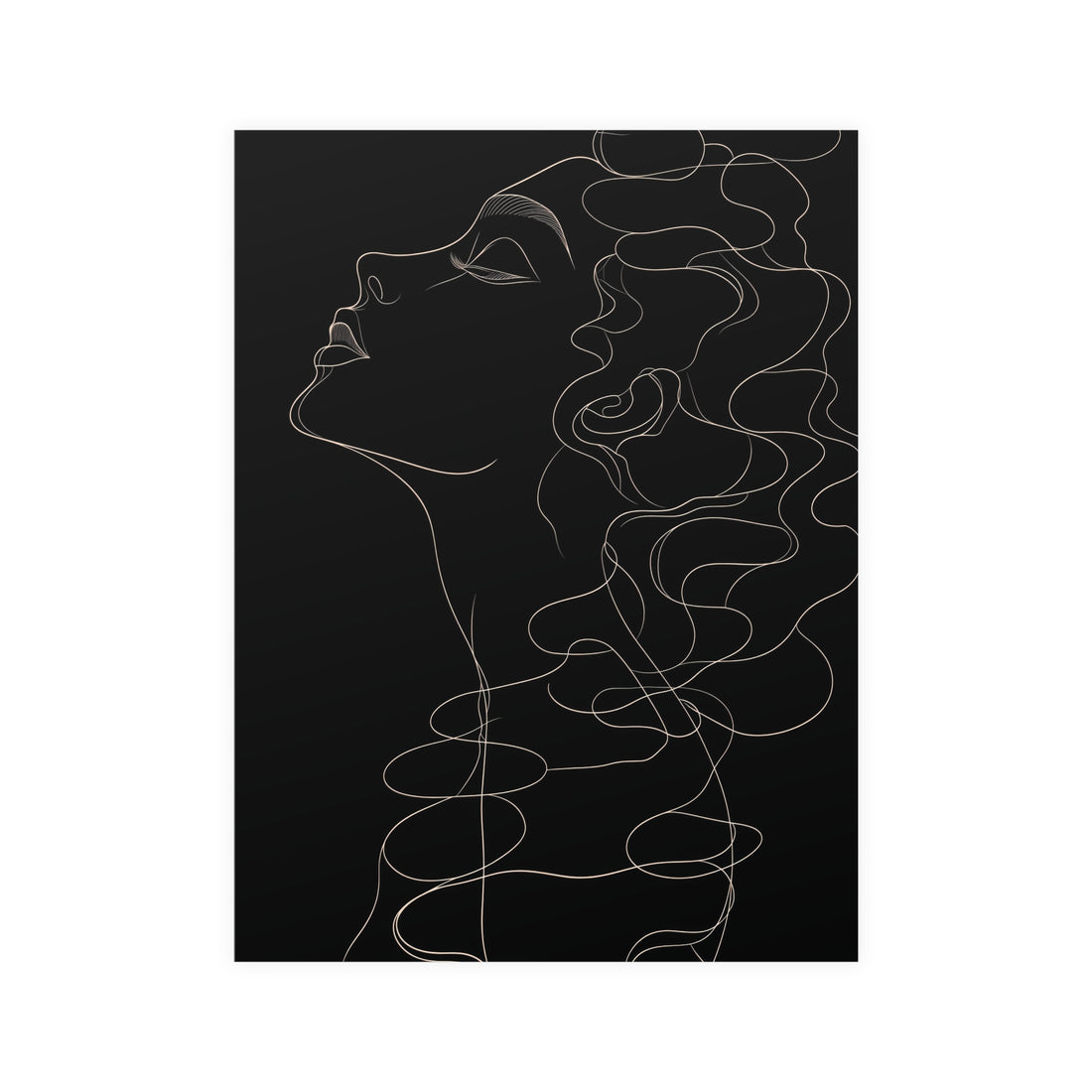 Curly Woman Poster