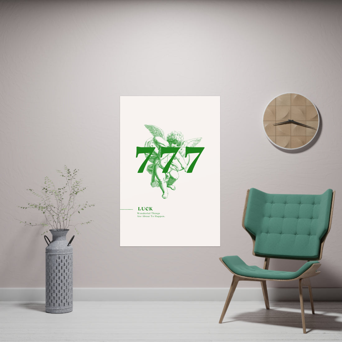 777 Green Poster