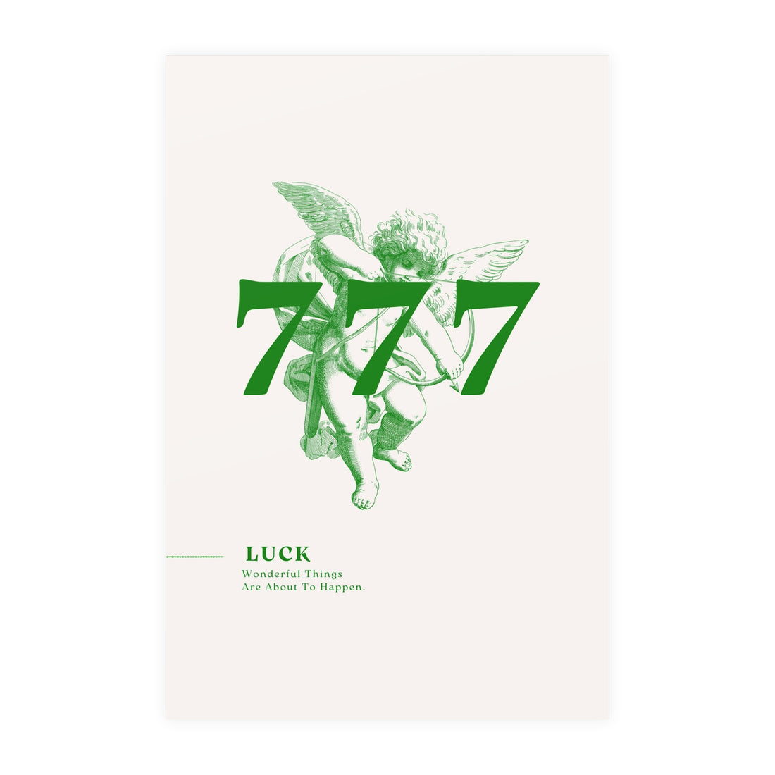 777 Green Poster