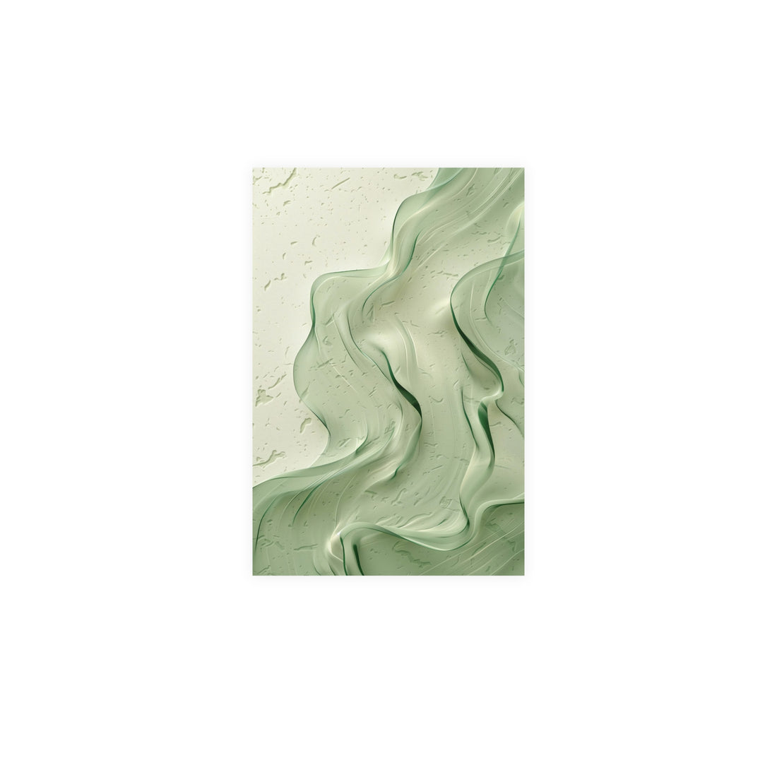 Pastel Mint Leaf Poster