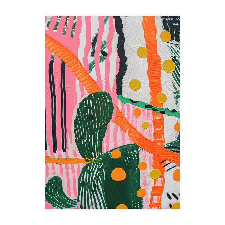 Abstract Cactus Poster