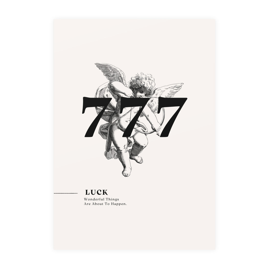 777 Black Poster