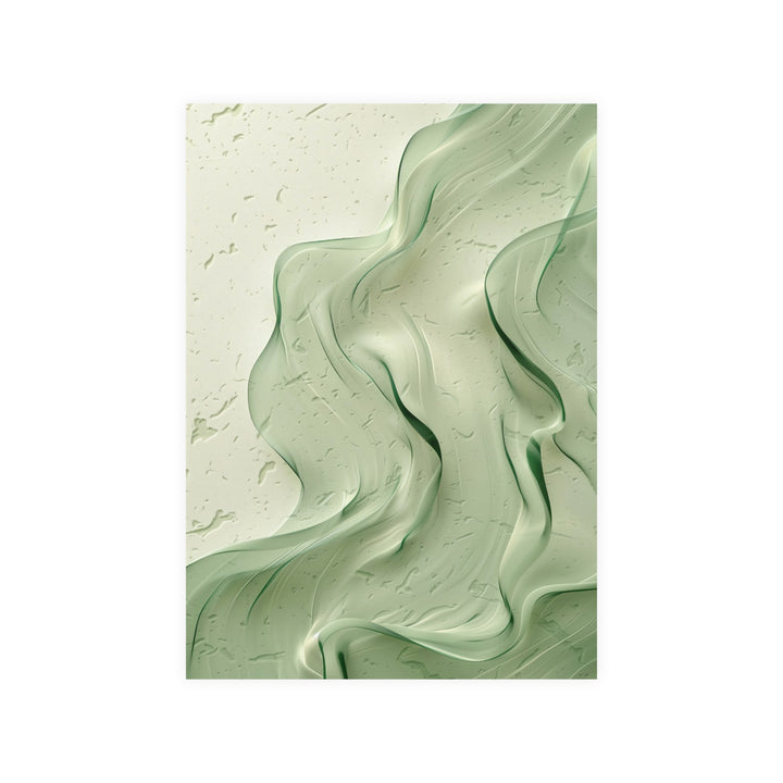 Pastel Mint Leaf Poster