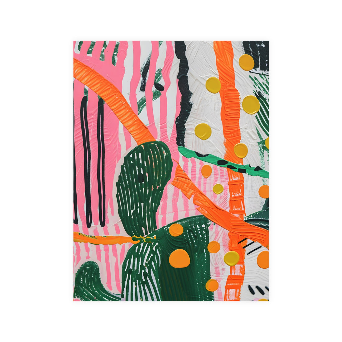 Abstract Cactus Poster