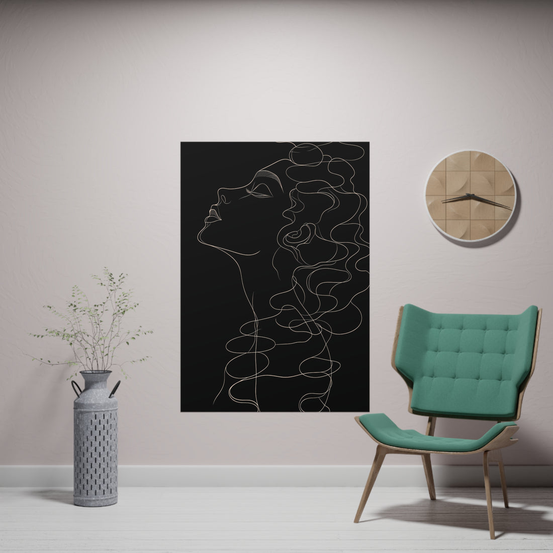 Curly Woman Poster