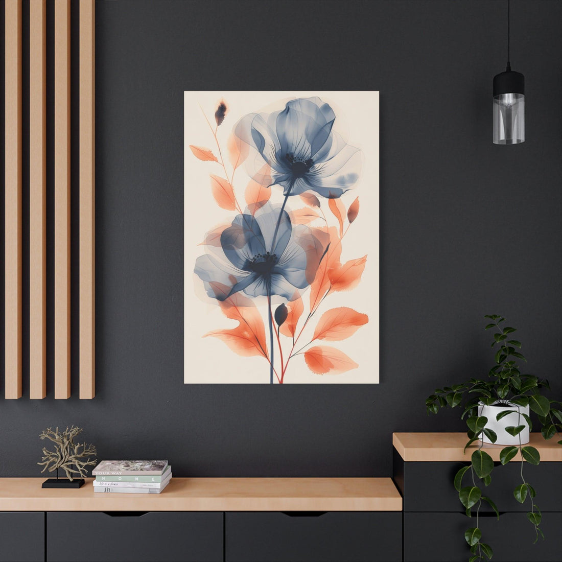 Flower Watercolor Leinwandbild